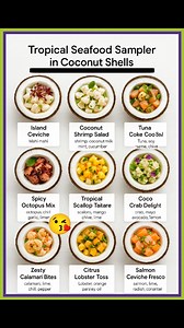 8.1K views · 17 reactions | Tropical Seafood Sampler in Coconut Shells #coconut #shells | Jahed’s Irish Kitchen | Facebook