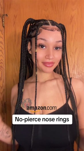 Fake nose rings from amazon. Everything is in my amazon storefront #nosering #fyp #jewelry