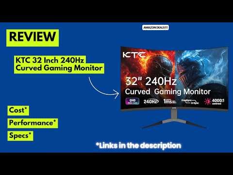 KTC 32 Inch 240Hz Curved Gaming Monitor Review 🔥 2K QHD 1ms HDR Display for PC, PS5 & Xbox