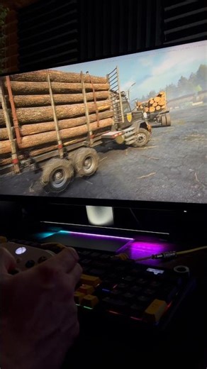 Getting the Logging Trucks Setup! #snowrunner #snowrunnershorts #pcgamingcommunity #pcgamimg #rtx