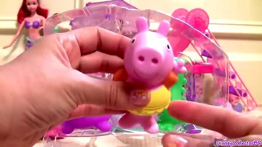 Peppa Pig Pool Party Disney Petal Float Dolls Ariel Mermaid Elsa Anna Frozen Belle Bath Squirters | Fun Toyz Collector