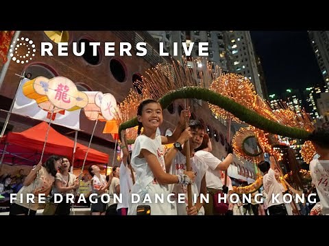 LIVE: Hong Kong celebrates mid-autumn festival with the Fire Dragon Dance