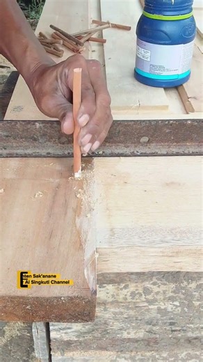 Pressing and Installing Door Frame Dowel Pins #woodworking #idea #carpenter