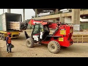 Loading or Unloading long pallets from 40 feet containers or Truck
