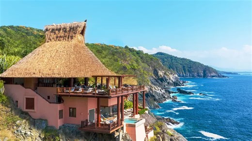 Inside a $10M cliffside mega mansion in Mexico