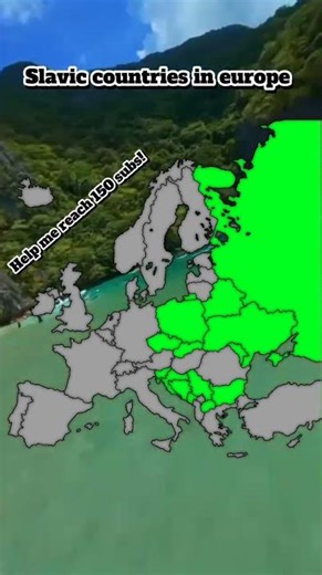 Slavic countries in europe #mapping
