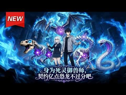 MULTISUB📢新番上线《身为死灵御兽师，契约亿点恐龙不过分吧》第1~60集丨陆川重生归来，果断契约一亿六千万年的霸王龙骨架，召唤出超强死灵霸王龙，实力暴增，成为最强御兽师！#漫剧 #破晓动漫社