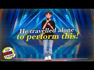 British Boy Gets Stage Anxiety.. Until He Performs This Lady Gaga COVER!