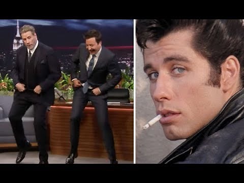 Grease John Travolta recreates iconic Danny Zuko dance after 40 YEARS Watch