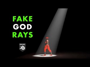 FAKE GOD RAYS Tutorial in Blender