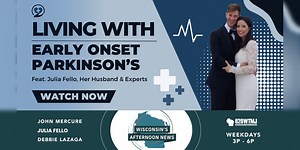 "It's not a death sentence:" Julia Fello reveals husband's heartbreaking diagnosis on Wisconsin's Afternoon News