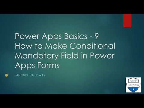How to Make Conditional Mandatory Field Validation in PowerApps Forms