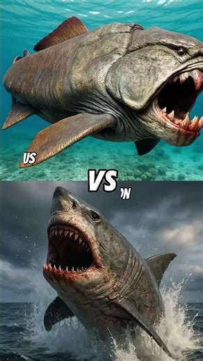 The Megalodon Battles Every Apex Predator in the Sea! #usashorts #oceanbattle #vs