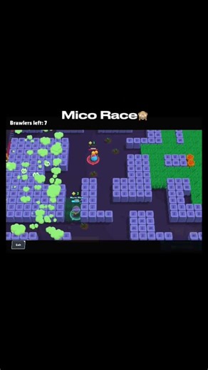 Mico Funny race😂 #music #brawlstars #shorts #edit #gaming #supercell #brawlstarsgame #trending