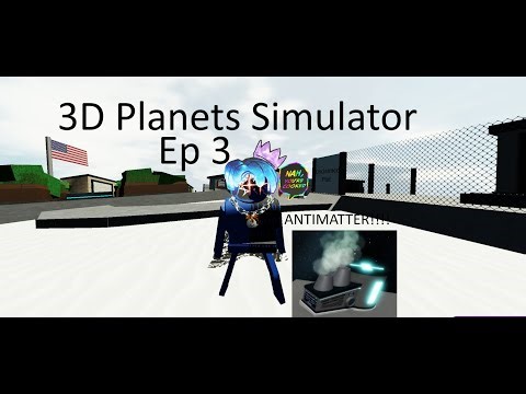 3D Planets Simulator (Making Some Antimatter) (Roblox)