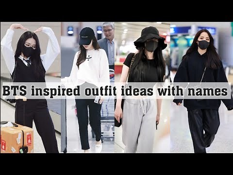 BTS inspired outfit ideas for girls with names||THE TRENDY GIRL