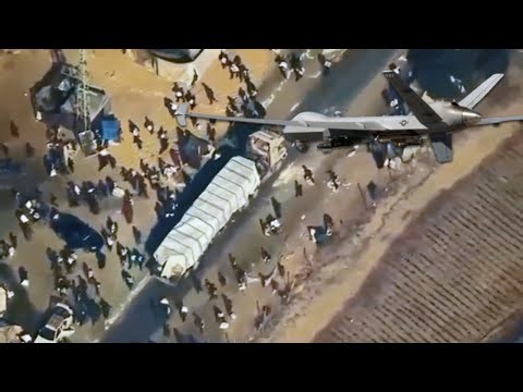 U.S. MQ-9 Reaper Captures Hamas Fighters Looting Aid Convoy in Gaza