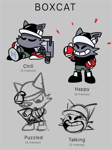 Austin from @NEVER⚡️CONTENT gave me another fun brief to animate - Short, snappy gifs of his adorable Never Content characters. He's been leaning into a looser style in recent years, and it was a fun challenge trying to replicate it here. I'm a pretty 'fussy' artist, so any chance to try and break out that is welcome! I did both Rough and Clean Up animation in TVPaint. #nevercontent #2danimation #animator #gifs #tvpaint