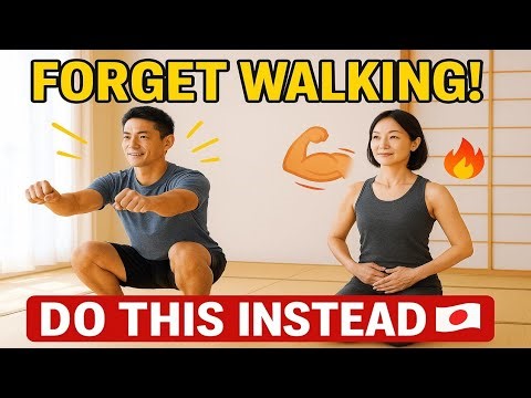 Forget Walking! These 2 Japanese Home Exercises Build Muscles Fast & Reverse Sarcopenia Naturally