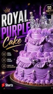 Royal Lavender Mango Delight Cake 👑💜