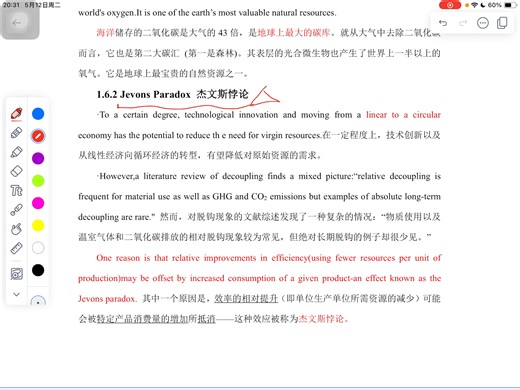 2026CFAESG-v7考纲 M2.1-3 Pressures on Natural Resources 自然资源的压力、杰文斯悖论、 自然资本