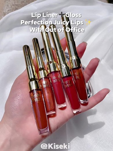 Say hello to flawless lips with the new 2-in-1 lip liner and gloss from Out Of Office! 💄✨ Perfectly defined lips in a single, smart design. 💋 #LipGoals #BeautyInnovation #TwoInOne #OOTD #OutOfOfficeBeauty #Swatches #glossylips #lipcolourchallenge