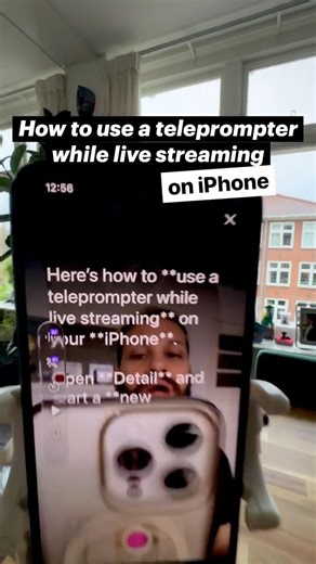How to use a teleprompter while live streaming on iPhone | Teleprompter setup for YouTube and Twitch