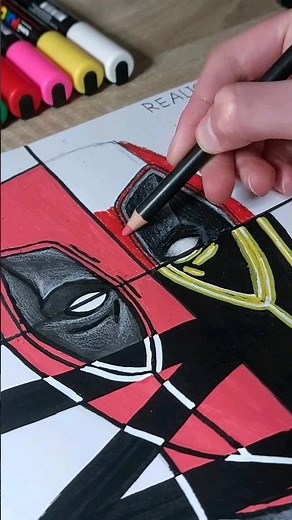Drawing Deadpool in 4 different art styles✏️