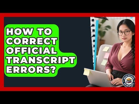 How To Correct Official Transcript Errors? - Grad School Mindset