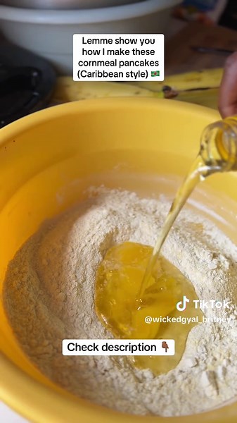 Caribbean Cornmeal Pancakes Recipe