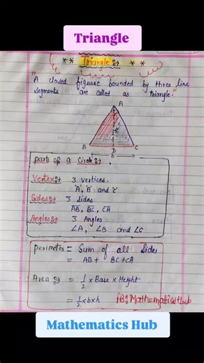 Triangle and their formula #triangle #viralreels #viral #maths | Mathematics Hub | Facebook