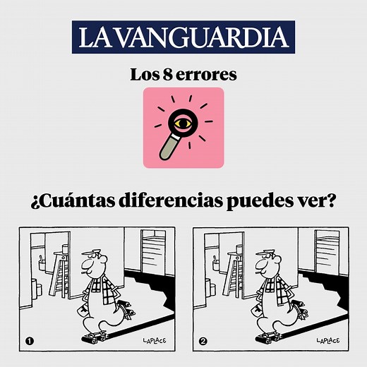 Eres capaz de encontrar las 8 diferencias en menos de 1 minuto? 🤩 Juega gratis a los 8 errores, el clásico juego de La Vanguardia, ahora en versión digital. | La Vanguardia