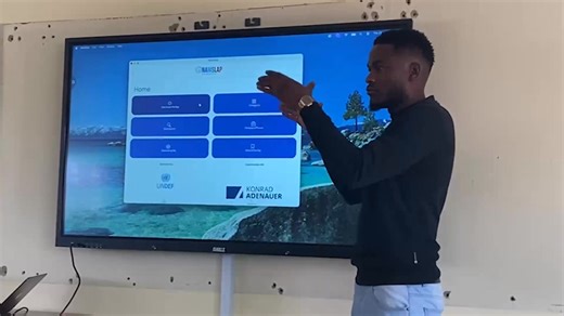 DOWNLOAD, LEARN, SIGN … Simson Shikage, a Namibian National Association of the Deaf representative, on Thursday demonstrated how to use the app, and distributed quick response (QR) codes for download access. He said the app will make learning Namibian Sign Language easier, thereby helping to bridge communication gaps with deaf people. “For you to download the app, you only need to scan the QR code distributed to you,” he said. Video: Dolly Menas | The Namibian