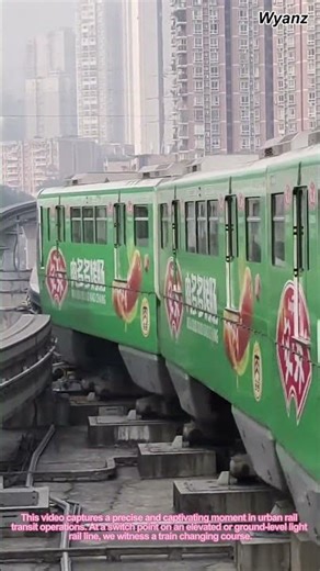 How Light Rail Trains Seamlessly Change Tracks | Urban Rail Transit