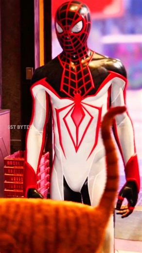 என்னாடா இது 🤯🔥Cat Spiderman In Miles Morales Game Spiderman Miles Morales Gameplay Ps4 Spiderman 🔥🎮