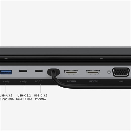 #BeReady to plug and play. With Silicon Motion Technology, the Universal USB-C 11-in-1 Pro Dock adds power and productivity to your setup. Get more done with 10Gbps transfer speeds and up to 100W of PD today. | Belkin