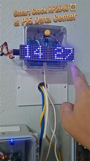 Smart Clock RP2040 & Pi5 Data Center