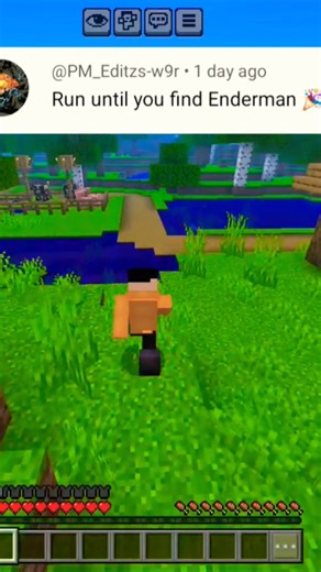 Run Until You Find Enderman #minecraft #shortvideo #youtubeshorts #memes #viral