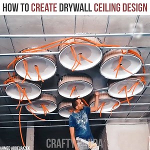 35M views · 166K reactions | How to create drywall ceiling design By Ahmed Abdelrazek: youtube.com/channel/UCMwo9gXw3Iidz6E-D5u0bFA Ahmed Abdelrazek | Crafty Panda | Facebook