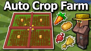 Minecraft Villager Auto Crop Farm Tutorial – Potato Wheat Carrot Beetroot
