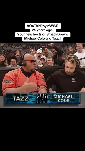 Last year, Cole said Tazz was his “greatest partner” on commentary Although the pair had done shows together previously, Taz had now formally taken over announcing SmackDown after Jerry Lawler had dramatically quit the week before #OnThisDayInWWE