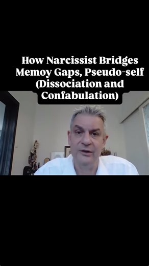 4K views · 614 reactions | Narcissists confabulate in order to bridge memory gaps and maintain a sense of personal continuity (pseudo-Self). #samvaknin #dissociation #confabulation #memory #self #continuity | Sam Vaknin | Facebook