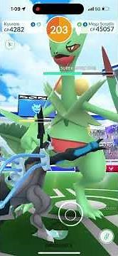 Fury cutter/leaf blade mega sceptile solo Pokemon go