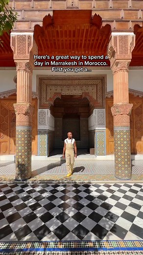 Here’s an amazing way to spend a day in Marrakech in Morocco, made so incredibly easy by getting a guide and driver on @‌GetYourGuide. We did this for a friend’s birthday as a surprise and it’s so lovely being able to show her around Marrakech but with none of the hassle that comes with the heavy lifting of planning the logistics around it. Haha! It’s brilliant! My personal hack for this is, if possible, to book onto a private tour as you get to change the pace to match what you need. Our guide 