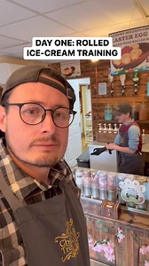 Day One: Rolled ice cream training. What did you think? Could you do better? | Chocolate Treasures