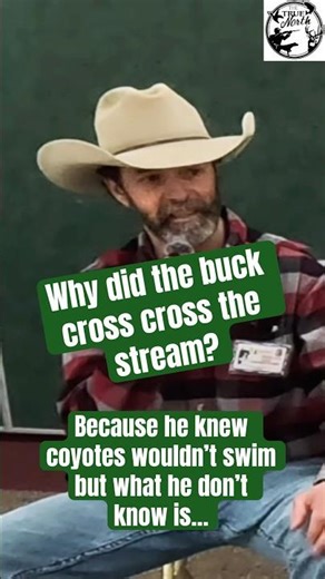 Why did the buck cross the stream? To lose the coyote… But he didn’t plan on Rick…