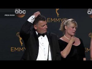 Emmy winning producers of "Sherlock: The Abominable Bride" in the press room - 2016 Primetime Emmys