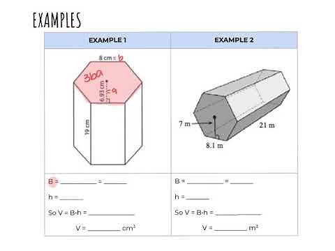 Volume of Hexagonal Prisms