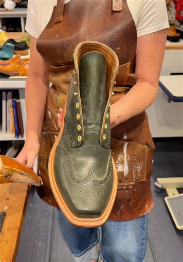 Greene Square Toe Wingtip Boot — Premium Calfskin Leather