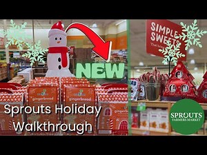 Sprouts Holiday Walkthrough 2024 | Christmas Finds, New Seasonal Items & Cozy Store Tour